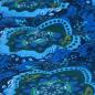 Preview: French Terry Mandala blau